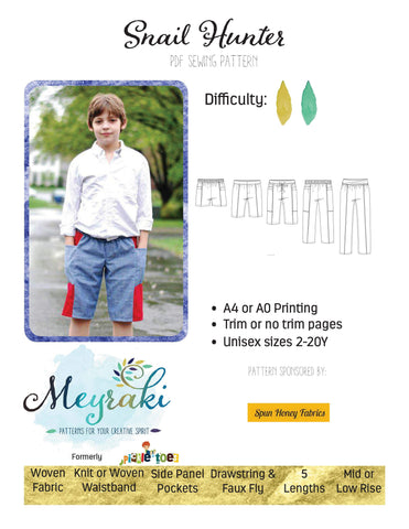 Snail Hunters- Regular, Slim, and Husky fit