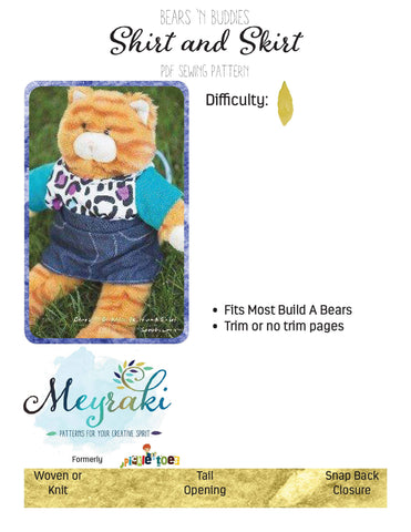 Bear Shirt and Skirt