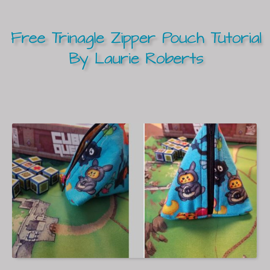 Free Triangle Zipper Pouch Tutorial