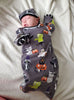 Ella and Ollie Baby Gown and Beanie