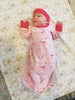 Ella and Ollie Baby Gown and Beanie