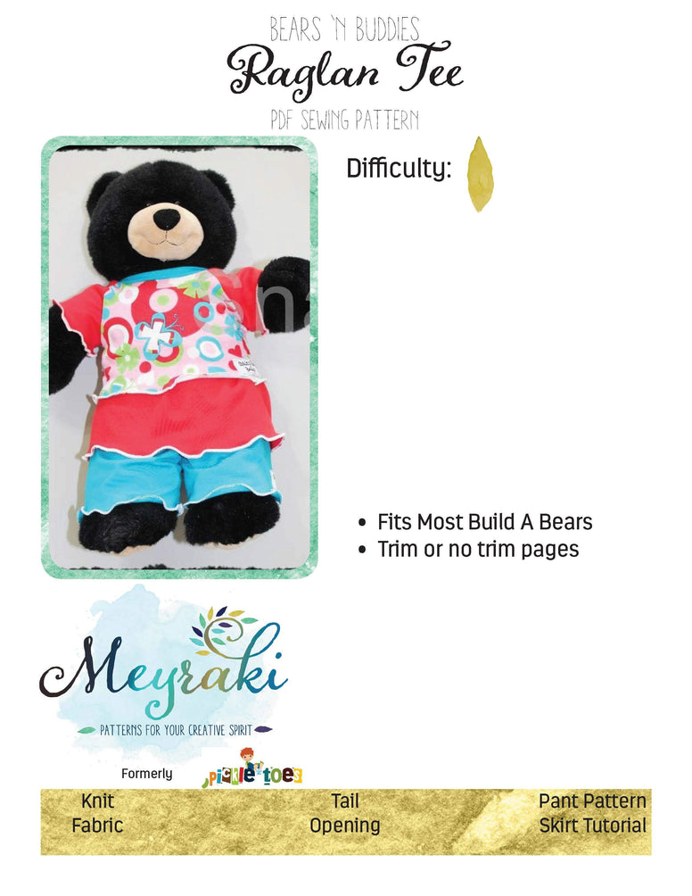 Bear Raglan Tee and Pants