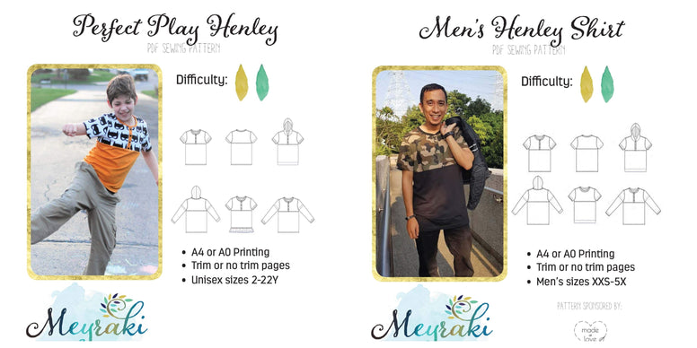 Perfect Play Henley Men's and Kid's Bundle
